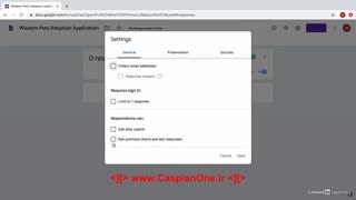 09 - Choose response settings
