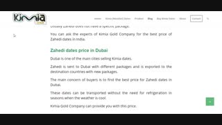 Zahedi Dates Price Kimia Dates