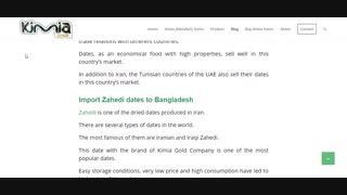 Import Dates to Bangladesh Kimia Dates