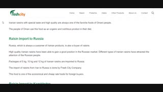 Import Iranian Raisin Fresh City