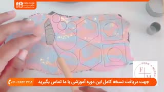 زیورآلات خمیری _  آموزش ساخت گوشواره با زرورق طلایی