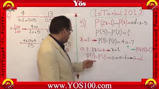 حل سوالات یوس 2019 دانشگاه استانبول قسمت3 | استاد دربندی | YOS100.com