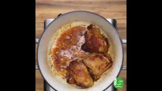 15-مرغ پاپریکا و برنج پخت شده