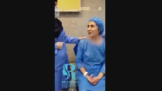 فیلم عمل زیبایی بینی خانم جوان