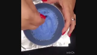 تست مو قبل از رنگ و دکلره با  پودر دکلره آبی وال وار