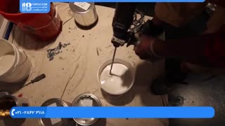 کف پوش سه بعدی  _  نصب اپوکسی متالیک تیتانیوم و مخلوط مروارید