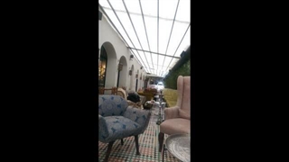 سایبان اتوماتیک سفره خانه-سقف تاشو رستوران-سایبان متحرک فست فود