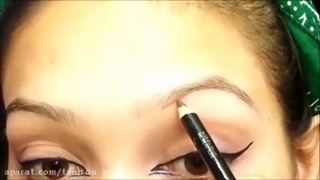 آموزش کشیدن ابرو حرفه ای با مداد ابرو