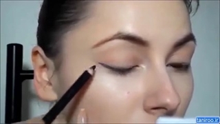 آموزش استفاده از مداد چشم و کشیدن خط چشم