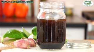 سس سالاد ساده و خوشمزه با بالزامیک و روغن زیتون (بدون مایونز)