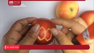 آموزش سفره آرایی میوه آرایی با سیب