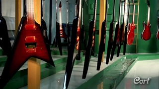 کارخانه ساخت گیتار الکتریک  Cort Electric Guitar Factory