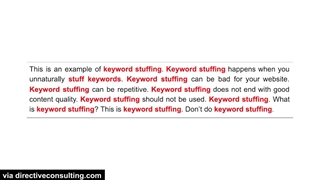 کیوورد استافینگ یا همان keyword stuffing چیست