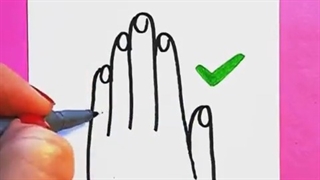 آموزش طراحی و نقاشی " درست کشیدن انگشتان دست" کپی ممنوع