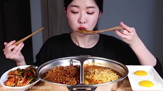 اسمرفود/نودل تند/تخم مرغ෴