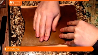 آموزش دوخت کیف پولی چرمی مردانه