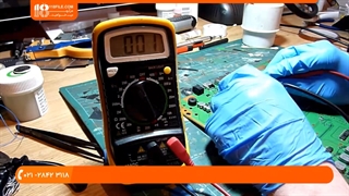 تعمیر پلی استیشن 4 _ رفع عیب در مدار پردازنده CPU _ طریقه ریبال یا تعویض آن با هیتر