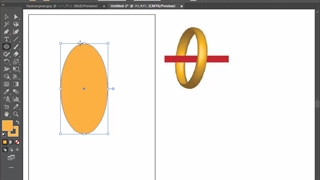 طراحی حلقه با ایلستریتور