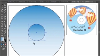 طراحی روی cd با ایلوستریتور
