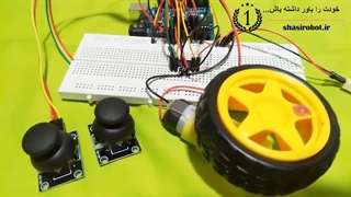 راه اندازی موتور dc گیربکس دار با ایسی L293D (کنترل سرعت و دور) با برد آردوینو