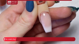 آموزش کاشت ناخن _ نحوه مواد گزاری بر روی ناخن ( زبان فارسی )