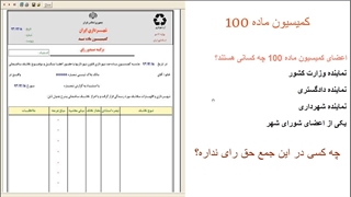 اعضای کمیسیون ماده صد