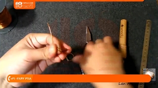 زیورآلات با سیم مسی _ نحوه ساخت زیورآلات با مهره و نگین