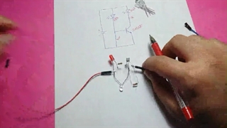 نحوه کار مدار فلاشر ساده با یک ترانزیستور