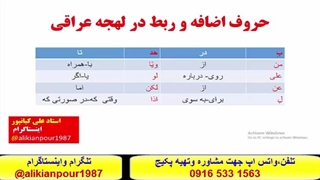 سریعترین روش آموزش عربی  عراقی خوزستانی وخلیجی -استادعلی کیانپور