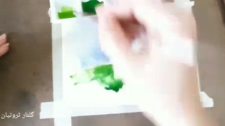 آموزش تکنیک آبرنگ به هنرجویان در کلاس مجازی-قسمت دوم