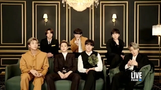 مصاحبه E! News با BTS در فرش قرمز مراسم Grammy Music Awards 2021