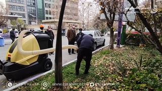 سهولت نظافت محوطه ها با دستگاه جاروی شهری IC15