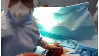 عمل اورژانسی پارگی کلیه در بیماری مبتلا به کرونا