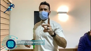معاینه زانوی مبتلا به رماتیسم و آرتروز شدید زانو