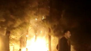 چهارشنبه سوزی در تخت جمشید
