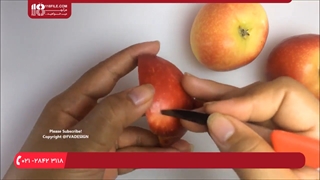 آموزش میوه آرایی با سیب