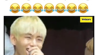 ری آکشن تهیونگ به یه فن بوی (دوتا استیکر خنده)