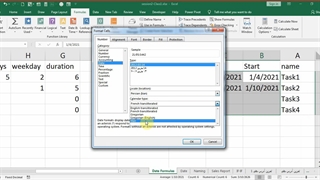 Excel-Persian Date Format
