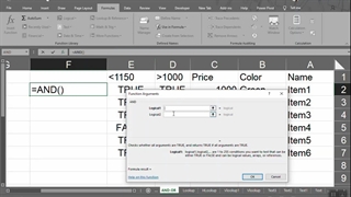 Excel-Logical AND OR