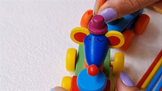 اسباب بازی چوبی قطار تولد با اعداد کد BZ-29-D