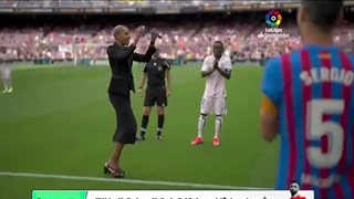 خلاصه بازی بارسلونا و ختافه (2-1)
