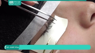 آموزش لیفت و لمینت مژه-آموزش لیفتینگ مژه-روش هیبریدی اکستنشن مژه