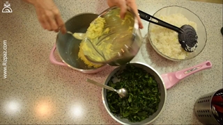 اسفناج پلو به سبک ریزپز