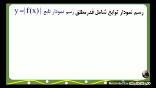 تبدیل نمودار تابع(رسم تابع شامل قدر مطلق) و حل مثال های بیشتر
