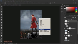 آموزش ترکیب عکس ( فتومونتاژ ) | آموزش ساخت پوستر حرفه ای در فتوشاپ - ویدیو 27