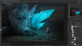آموزش ترکیب عکس ( فتومونتاژ ) | آموزش ساخت پوستر حرفه ای در فتوشاپ - ویدیو 67