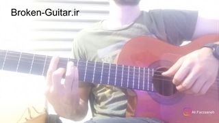 اجرای تصویری آکورد گیتار آهنگ آواز قو-مهدی احمدوند