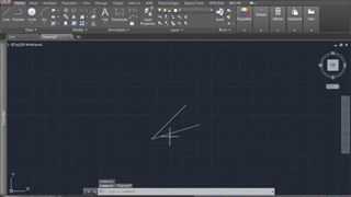 دستور rotate در اتوکد