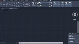 workspace و دریچه های دید در اتوکد سه بعدی