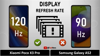 مقایسه گوشی شیائومی POCO X3 PRO و سامسونگ Galaxy A52